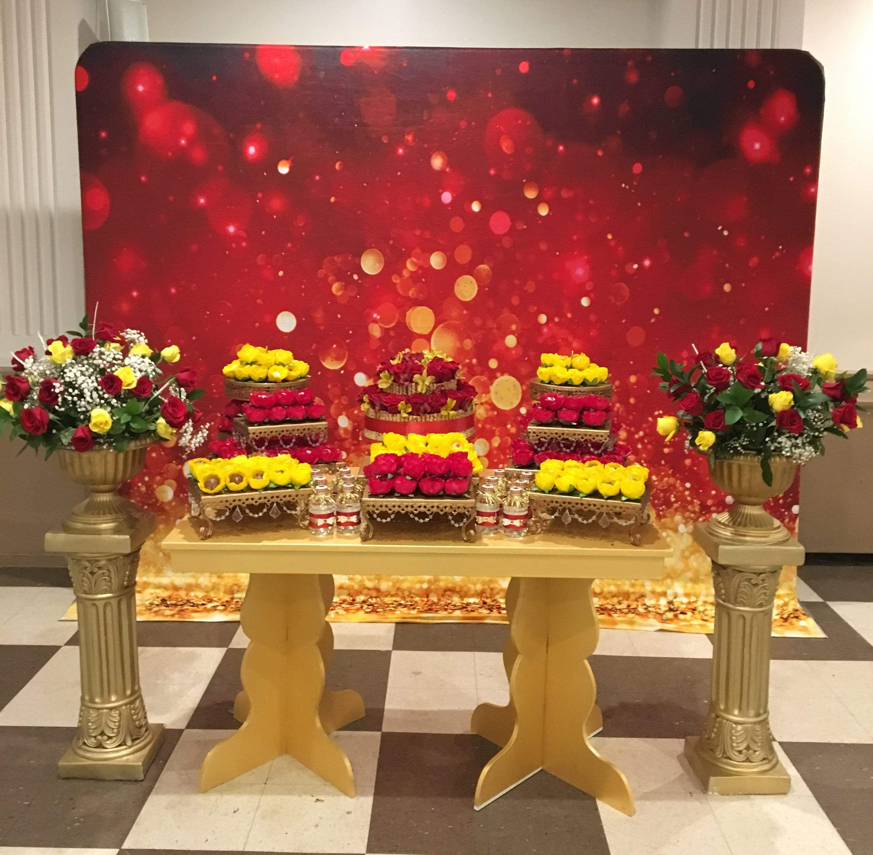 Katebackdrop£ºKate Bokeh Christmas Festival Party Photography Backdrop Red Glittering Holiday