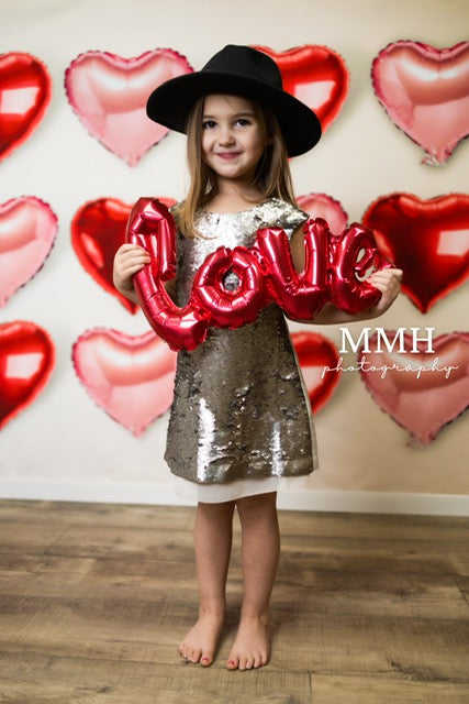 Kate Valentine's Day Backdrop Heart Designed by Melissa McCraw-Hummer - Kate Backdrop AU