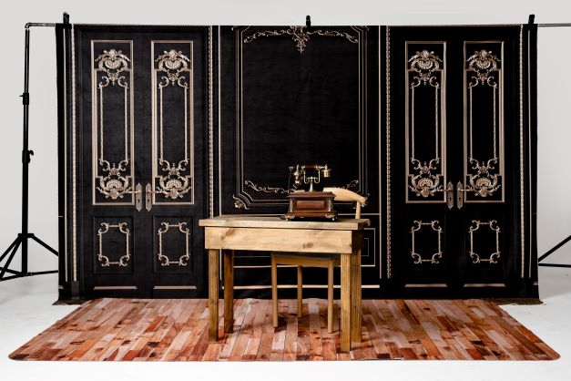 Kate Retro Wall Backdrop Gold And Black for Photography - Kate Backdrop AU