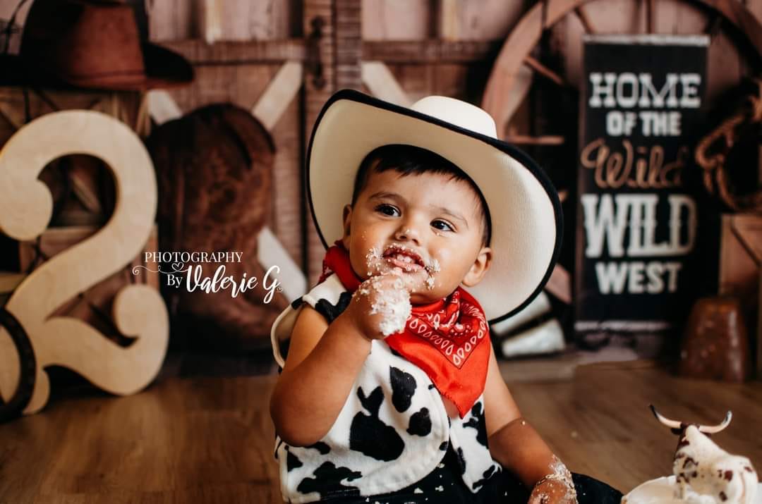 Kate Wild West Birthday Backdrop Designed by Mandy Ringe Photography - Kate Backdrop AU