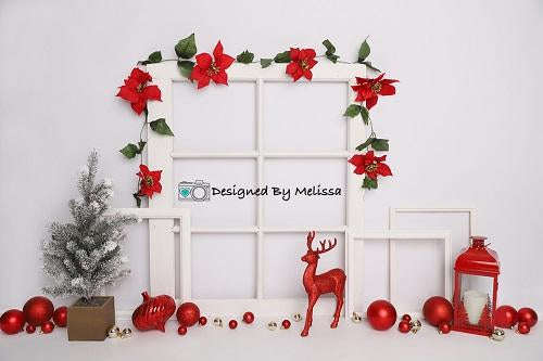 Kate Christmas Red Backdrop Designed by Melissa King - Kate Backdrop AU