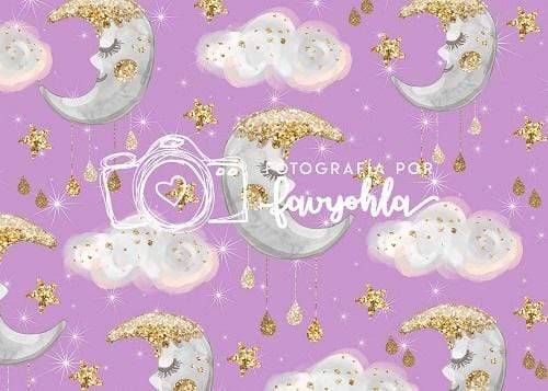 Kate Moon Cloud Stars Pink Backdrop for Photography - Kate Backdrop AU