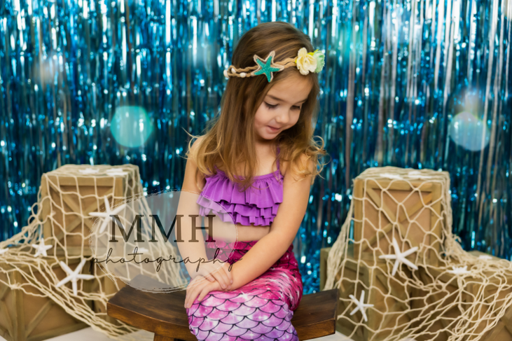 Kate Underwater Tinsel Mermaid Backdrop Designed by Melissa McCraw-Hummer - Kate Backdrop AU