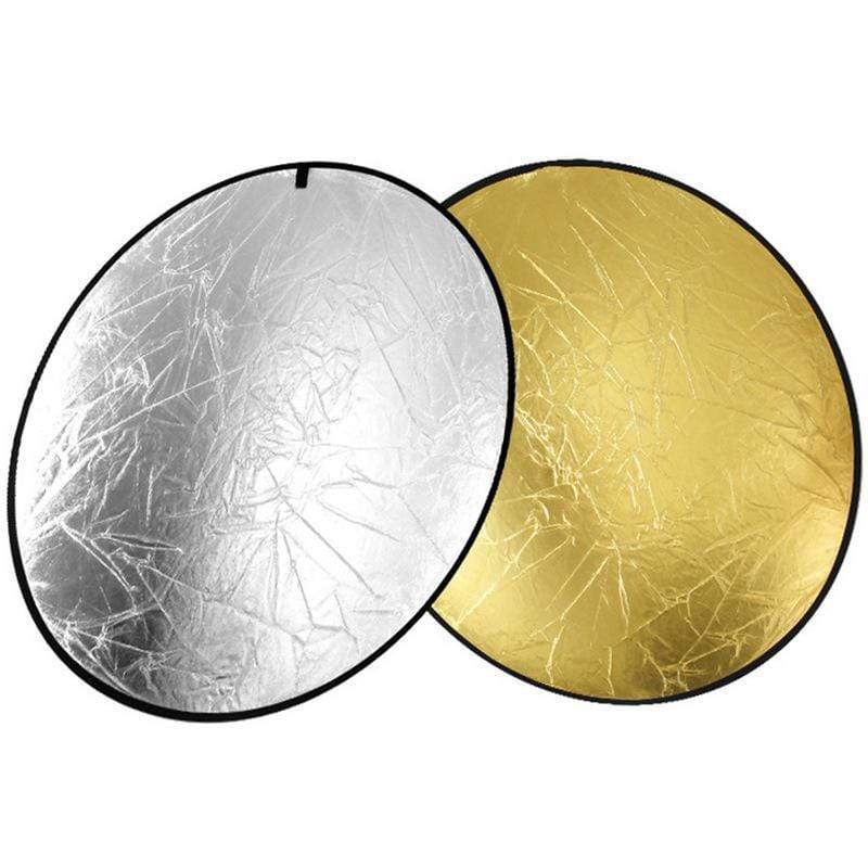 2-in-1 Light Round Photography Reflector for Studio Multi Photo Disc 24" 60cm