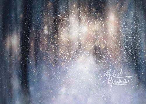 Kate Bokeh Glitter Golden Silver Backdrop Designed by Modest Brushes - Kate Backdrop AU