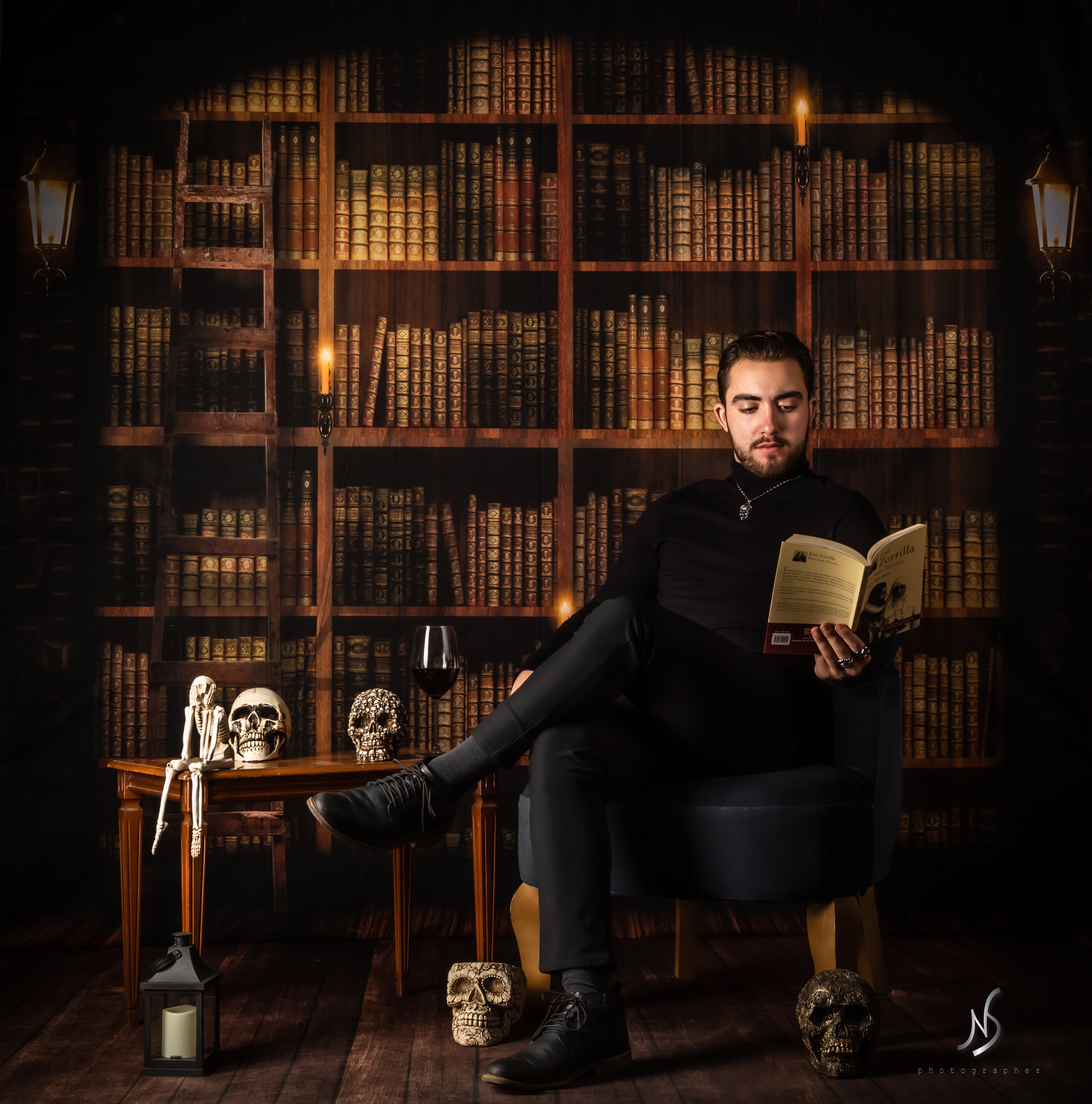 Kate Bookshelf Backdrop Retro for Photography - Kate Backdrop AU