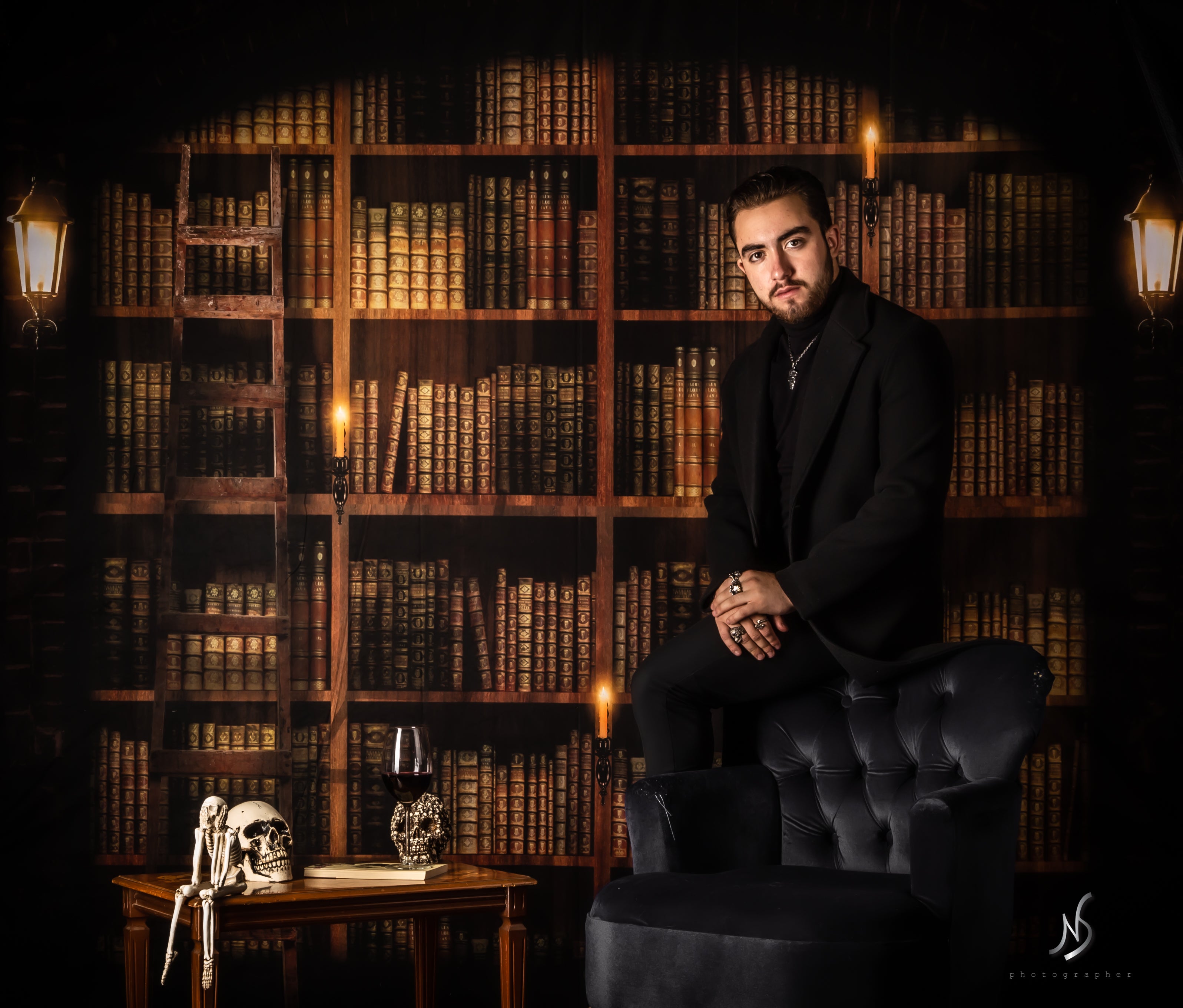 Kate Bookshelf Backdrop Retro for Photography - Kate Backdrop AU