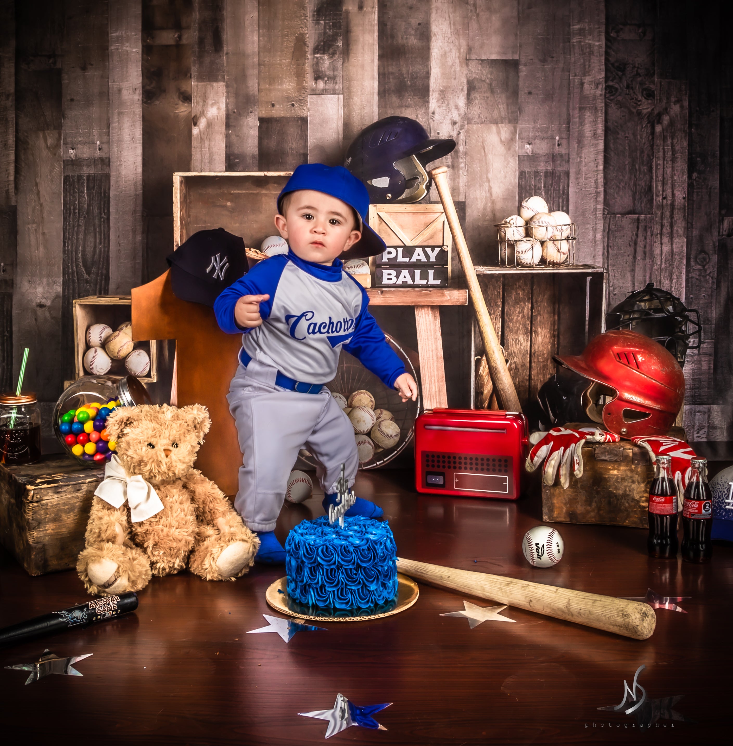 Kate Vintage Baseball Sports Backdrop Designed By Mandy Ringe Photography - Kate Backdrop AU