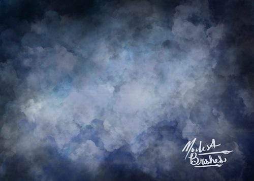 Kate Stormy Clouds Dark Blue Backdrop Designed by Modest Brushes - Kate Backdrop AU