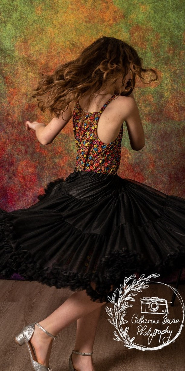 Kate Abstract Rusty Orange Green Textured Backdrop Designed by Kate Image - Kate Backdrop AU