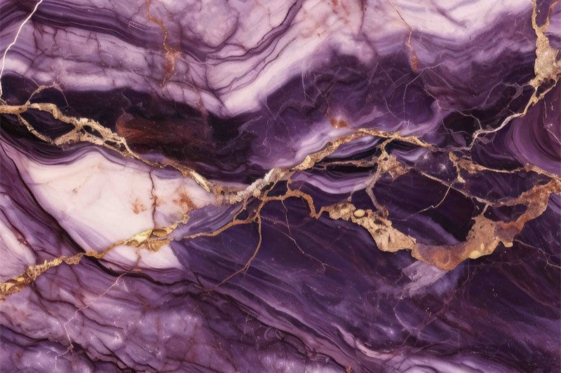 Purple marble floor