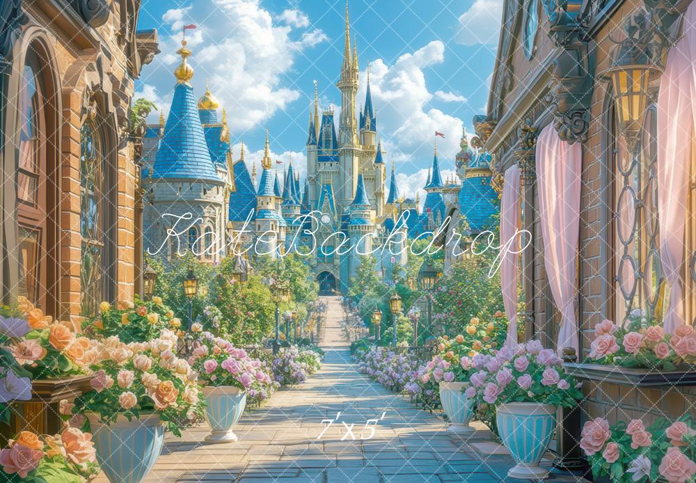 Kate Princess Castle Pathway Backdrop Designed by Mini MakeBelieve - Kate Backdrop AU