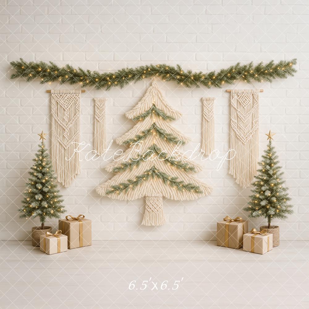 Kate Christmas Macrame Tree Backdrop Designed by Ashley Paul - Kate Backdrop AU