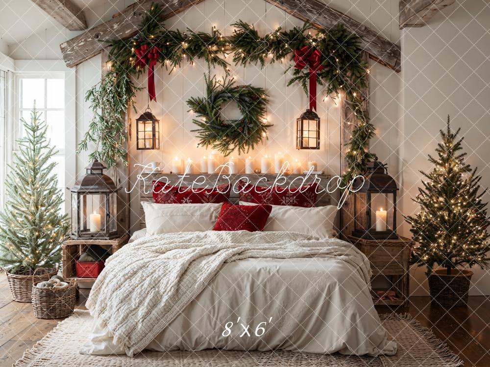 Kate Christmas Bedroom Fleece Backdrop Designed by Emetselch