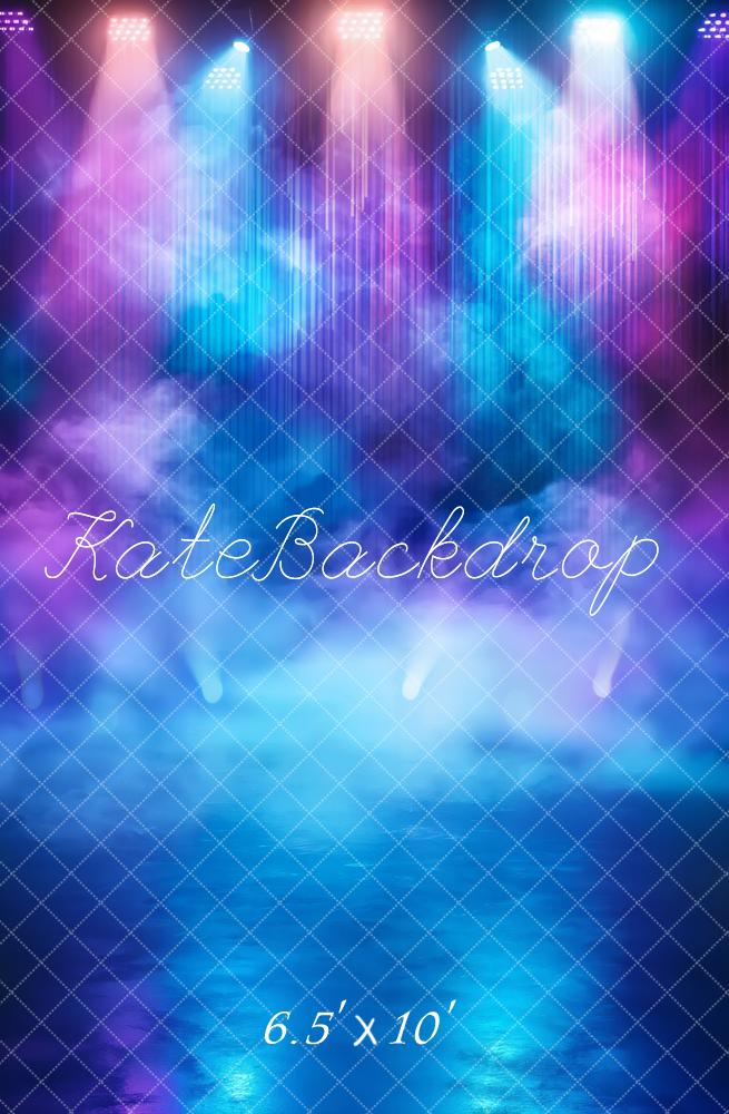 Kate Stage Lights Colourful Smoke Fleece Backdrop Designed by Chain