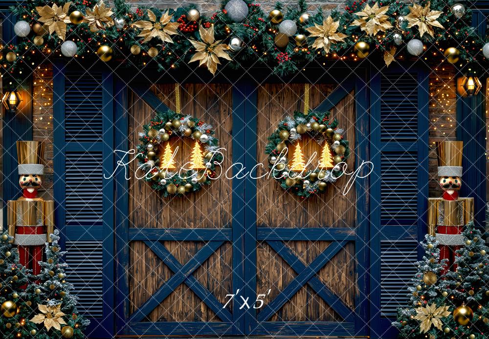 Kate Christmas Garland Door Backdrop Designed by Mini MakeBelieve - Kate Backdrop AU
