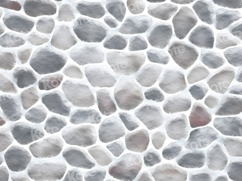 Kate Grey Cobblestone Wall Texture Backdrop Designed by Kate Image - Kate Backdrop AU