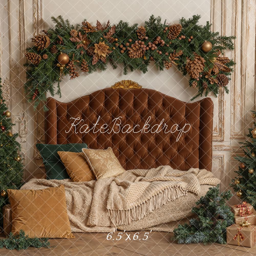 Kate Christmas Headboard Trees Backdrop Designed by Emetselch - Kate Backdrop AU