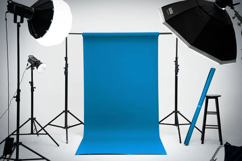 Kate Tropical Blue Seamless Paper Backdrop for Photography