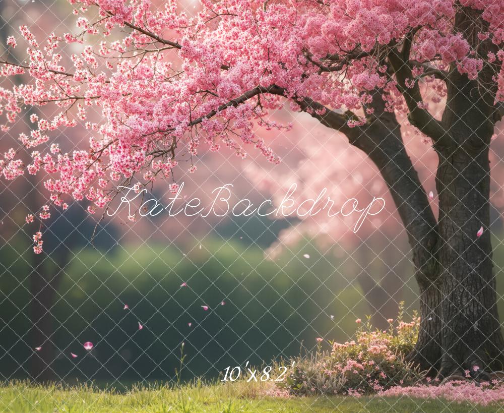 Kate Spring Pink Blossom Tree Backdrop Designed by Emetselch
