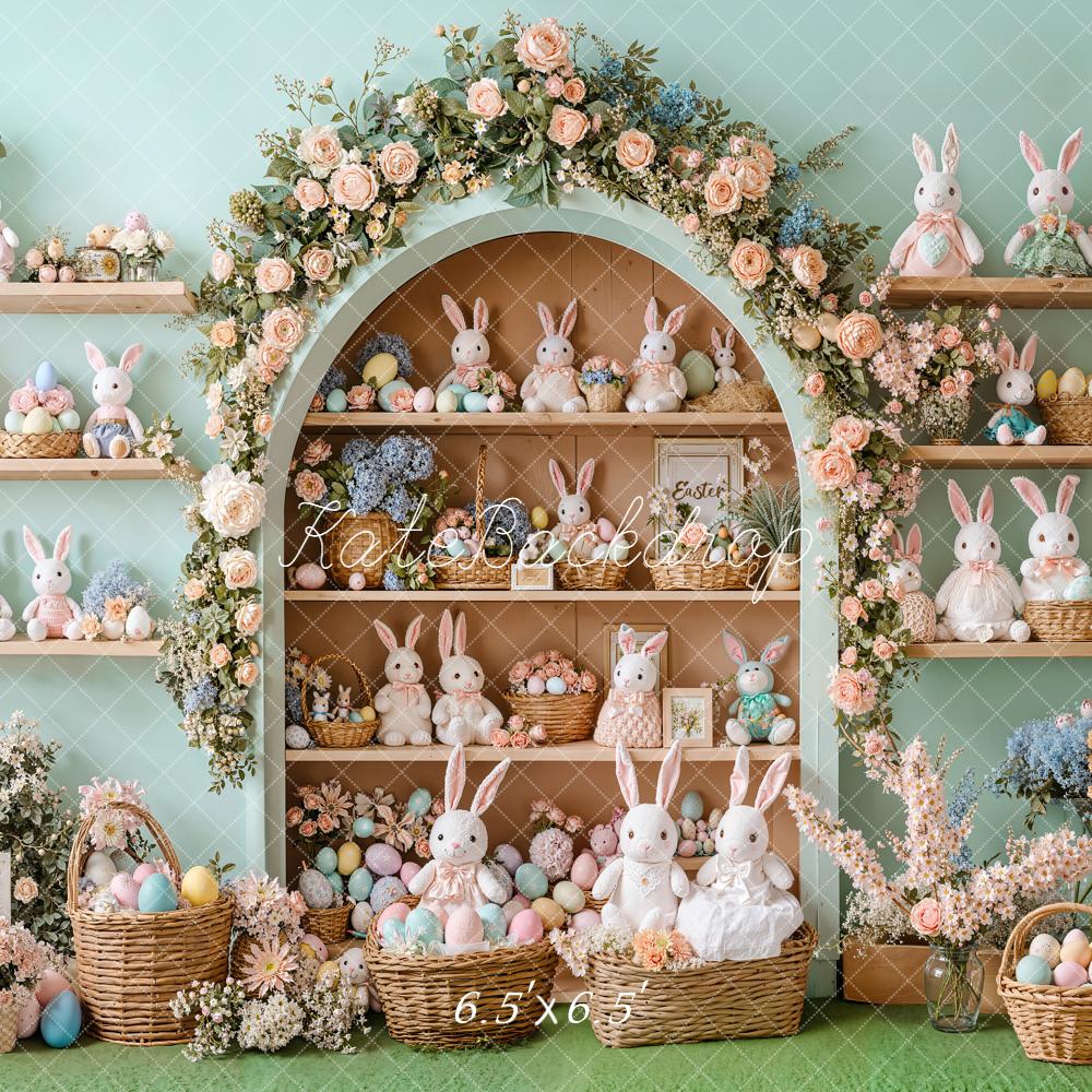 Kate Easter Bunny Eggs Backdrop Designed by Emetselch