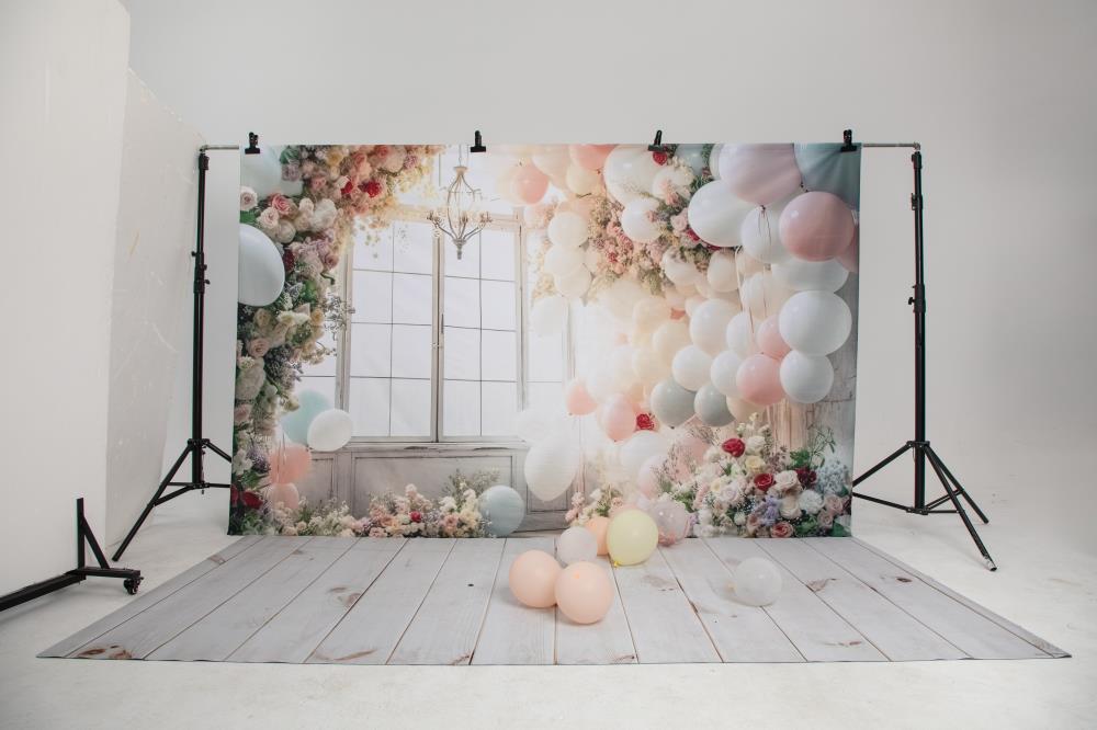Kate Spring Distressed Light Party Backdrop Room Wedding Birthday Designed by Mini MakeBelieve