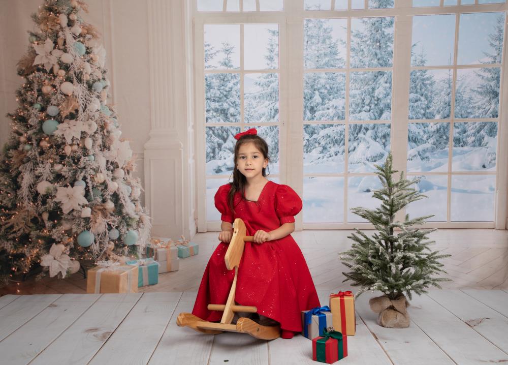 Kate Christmas White Backdrop Winter for Photography - Kate Backdrop AU