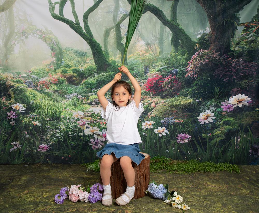 Kate Secret Jungle Backdrop Fairy Tale Elves Designed by Chain Photography