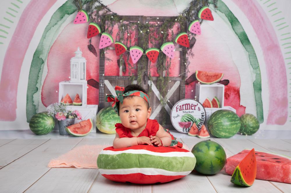 Kate Watermelon Celebration Backdrop Designed by Mandy Ringe Photography