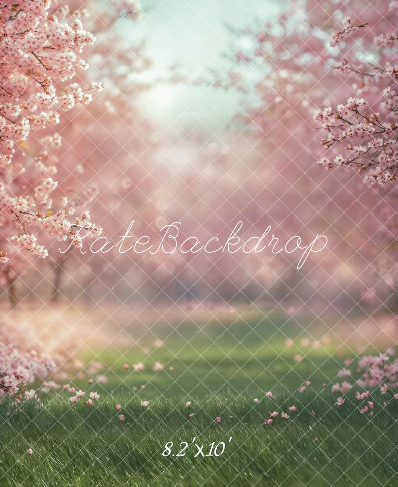 Kate Spring Cherry Blossom Meadow Backdrop Designed by Emetselch