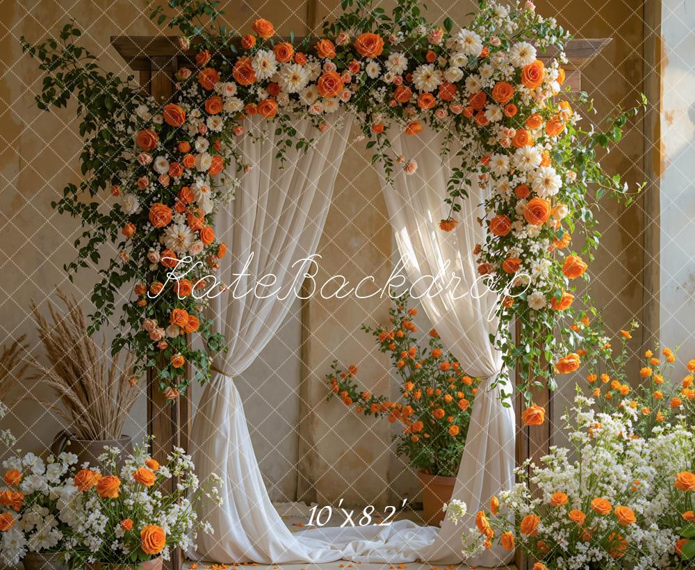 Kate Spring Flowers Drapes Backdrop Designed by Mini MakeBelieve