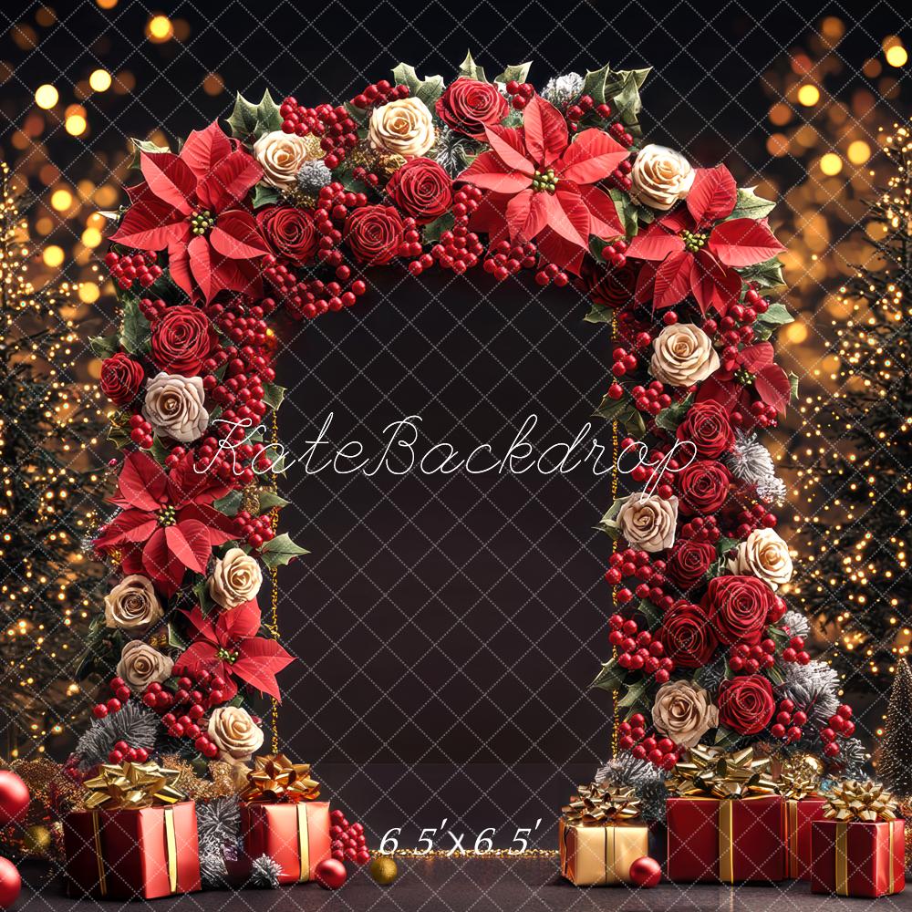 Kate Christmas Flower Arch Gifts Backdrop Designed by Mini MakeBelieve - Kate Backdrop AU