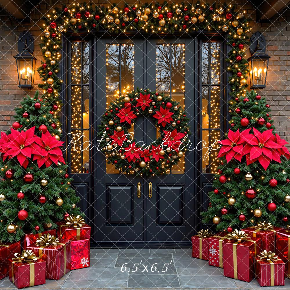 Kate Christmas Trees Door Wreath Backdrop Designed by Mini MakeBelieve