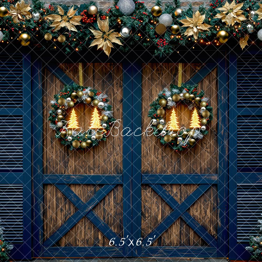 Kate Christmas Garland Door Backdrop Designed by Mini MakeBelieve - Kate Backdrop AU