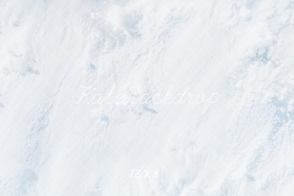 Kate Abstract White Snow Texture Fleece Backdrop Designed by Kate Image
