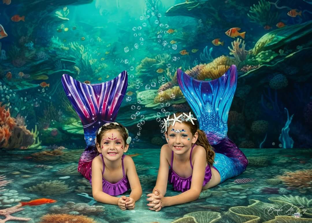 Kate Rich Underwater World Backdrop+Ocean Reef Floor Designed by Mandy Ringe Photography - Kate Backdrop AU