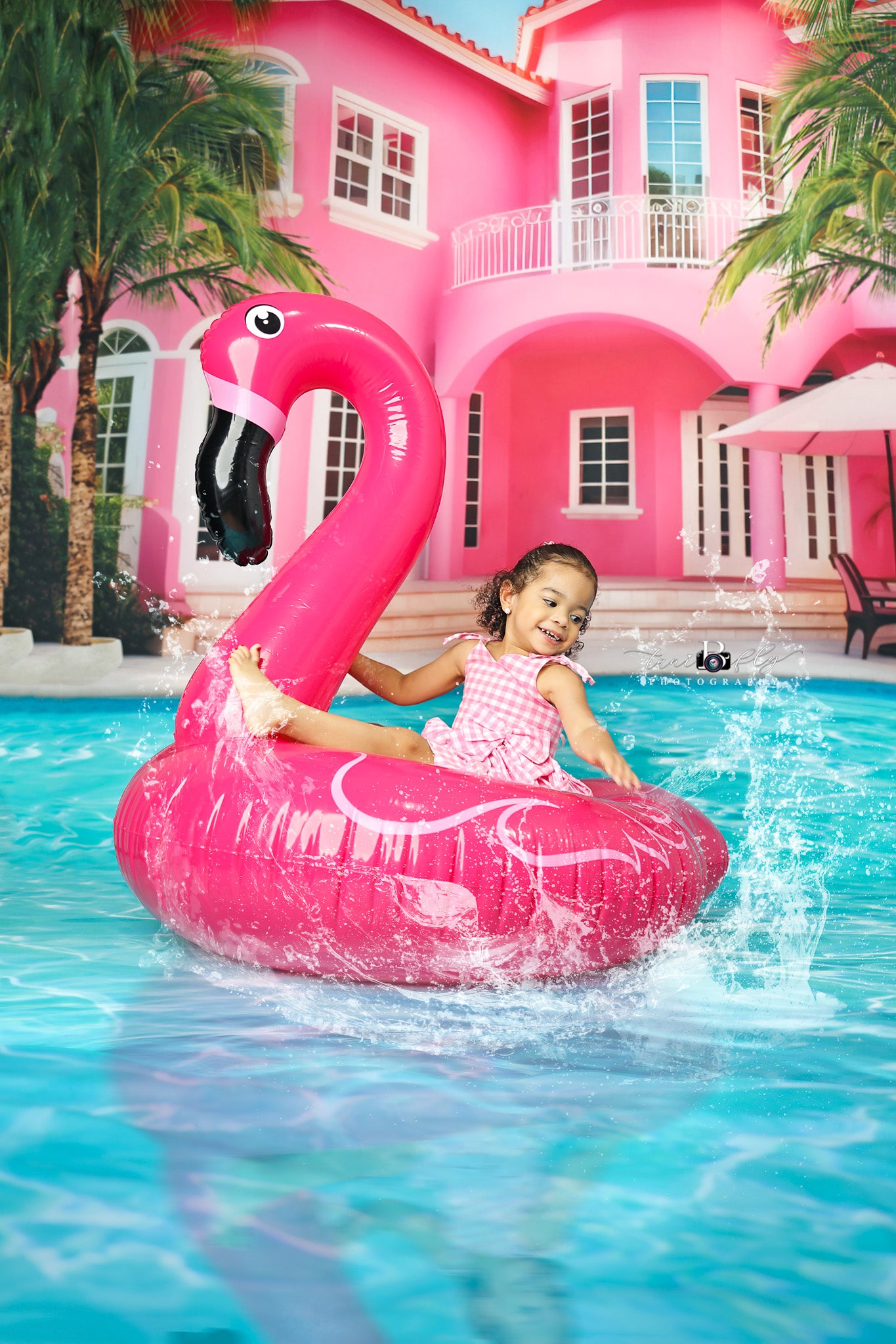 Kate Sweep Pool Party Dolly Backdrop for Photography Designed by Ashley Paul - Kate Backdrop AU