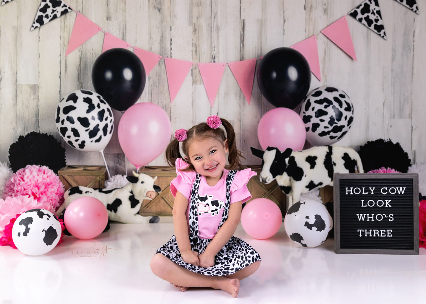 Kate Cow Girly Birthday Children Backdrop Designed By Mandy Ringe Photography - Kate Backdrop AU