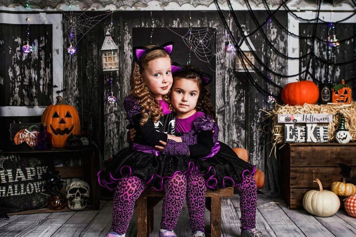 Kate Spooky Halloween Barn Backdrop Designed by Mandy Ringe Photography