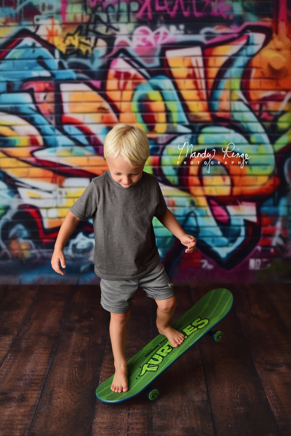 Kate Urban Graffiti Wall Backdrop Designed by Mandy Ringe Photography