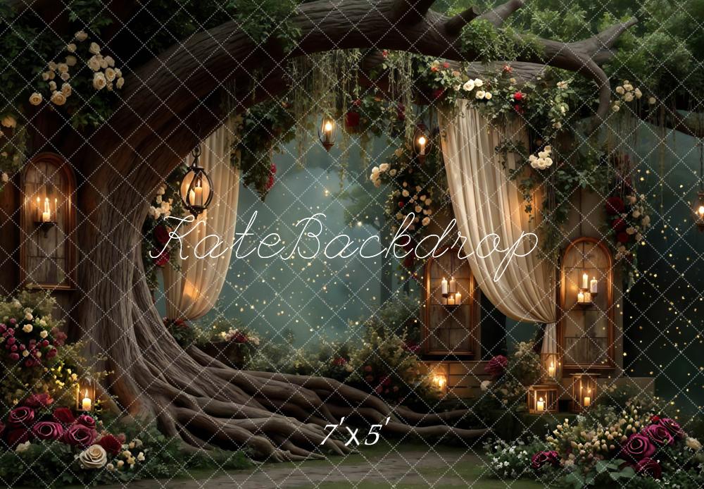 Kate Fairy Tree Spring Forest Backdrop Designed by Mini MakeBelieve