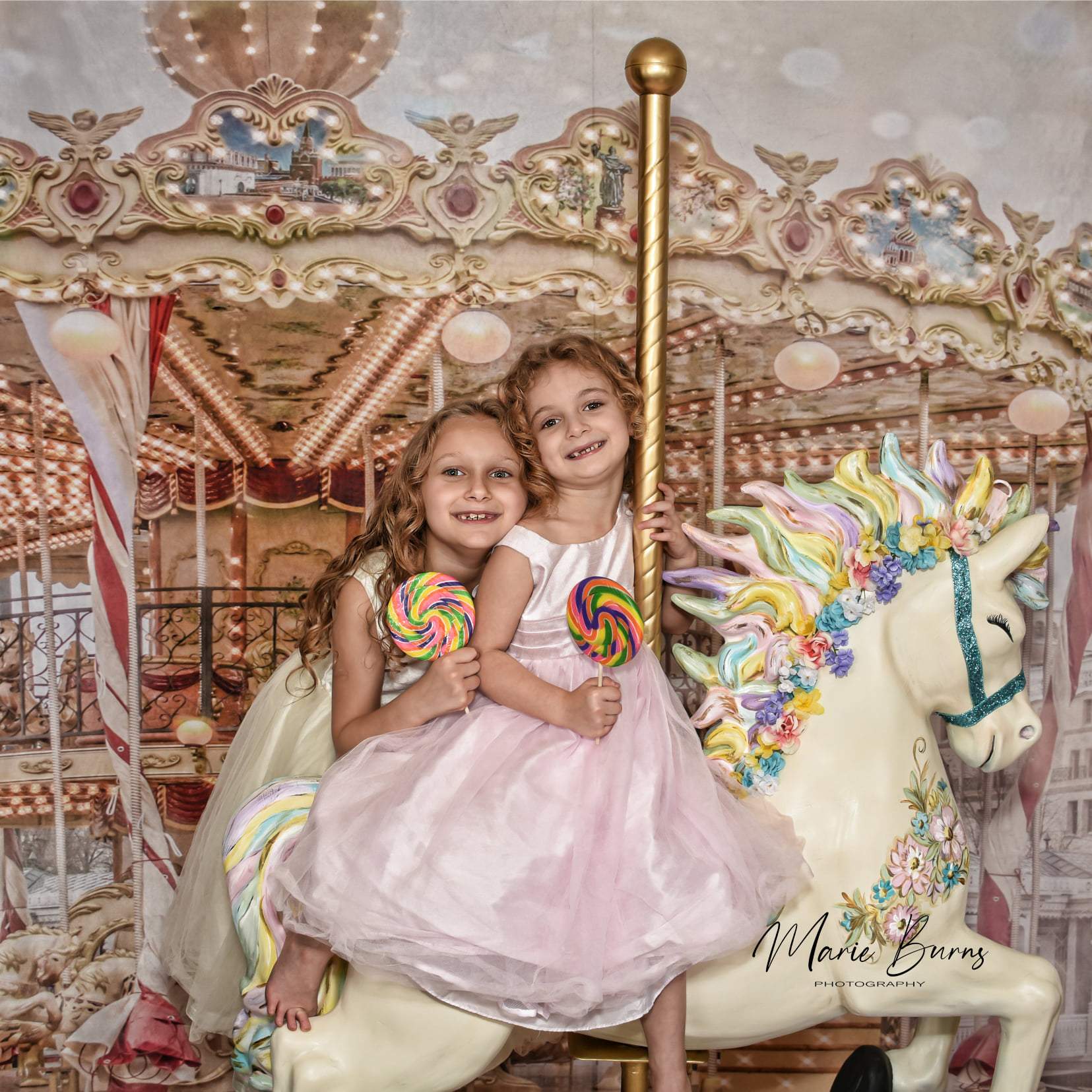 Kate Fantasy Carousel Backdrop for Photography - Kate Backdrop AU