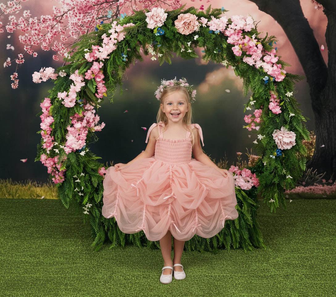 Kate Spring Pink Blossom Tree Backdrop Designed by Emetselch