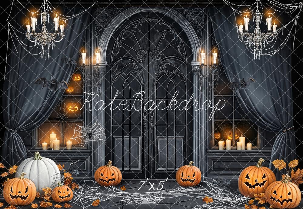 Kate Halloween Spiderwebs Backdrop Designed by Chain - Kate Backdrop AU