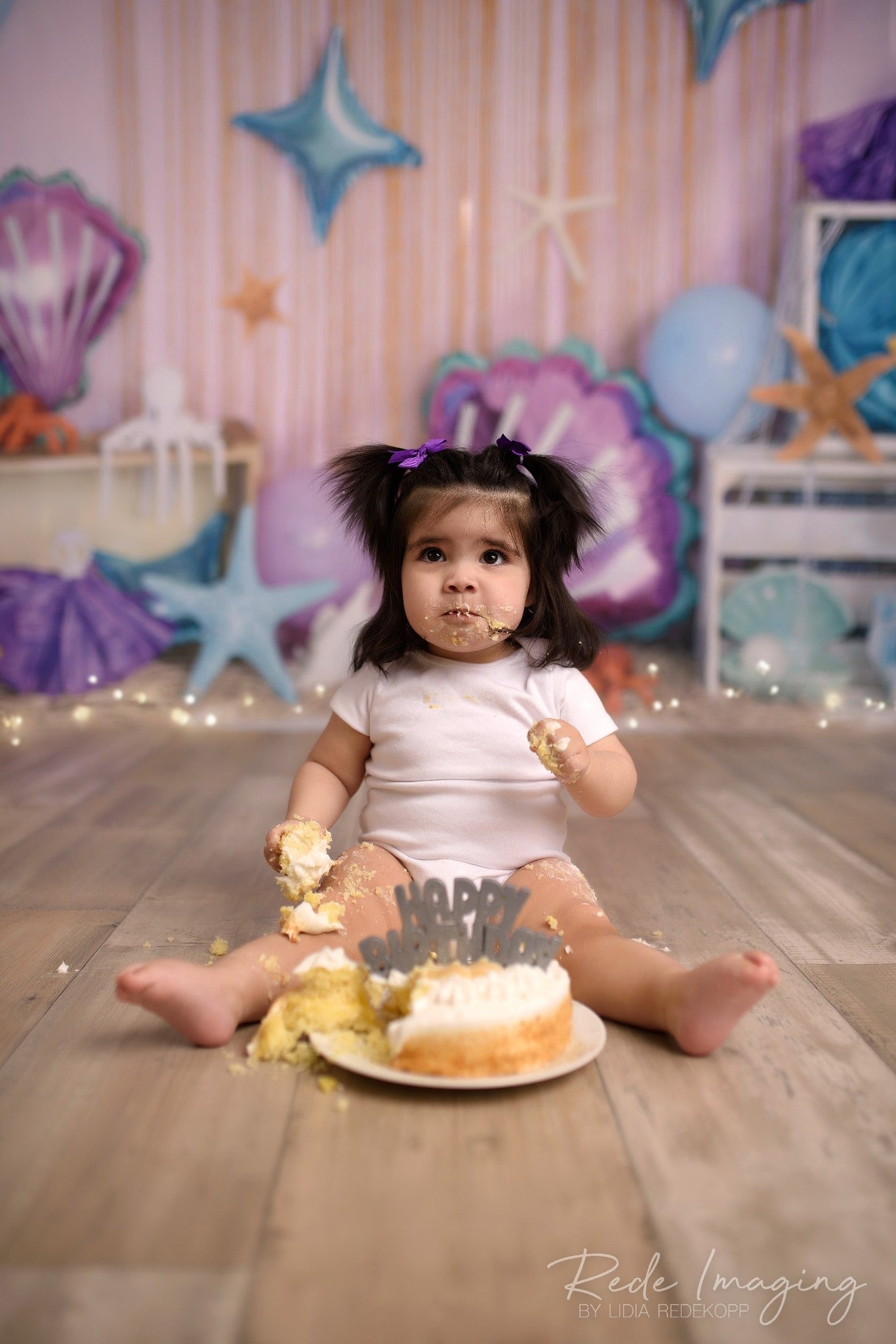 Kate Underwater World Backdrop Mermaid Shell Starfish Designed by Emetselch - Kate Backdrop AU