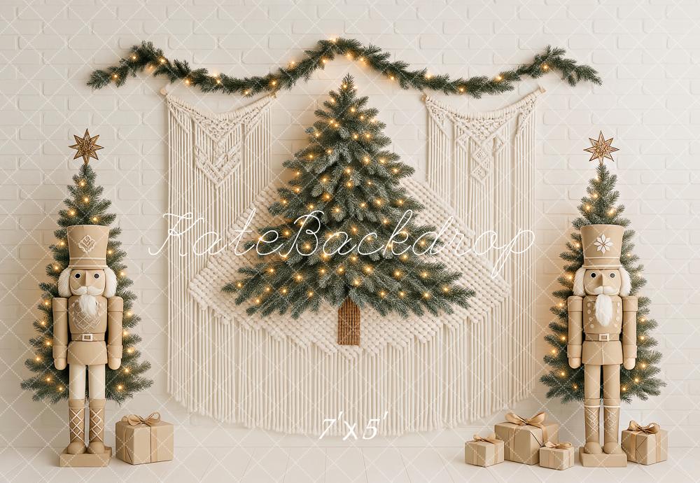 Kate Christmas Nutcracker Macrame Backdrop Designed by Ashley Paul - Kate Backdrop AU