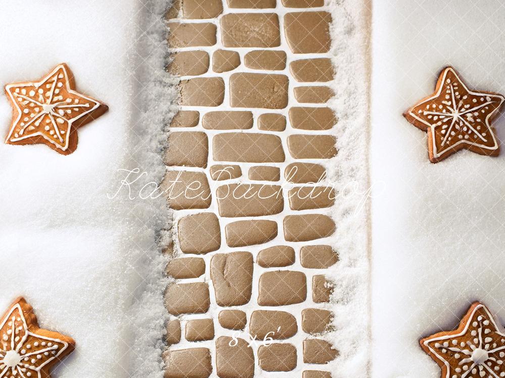 Kate Christmas Gingerbread Star Cookies Backdrop Designed by Mandy Ringe