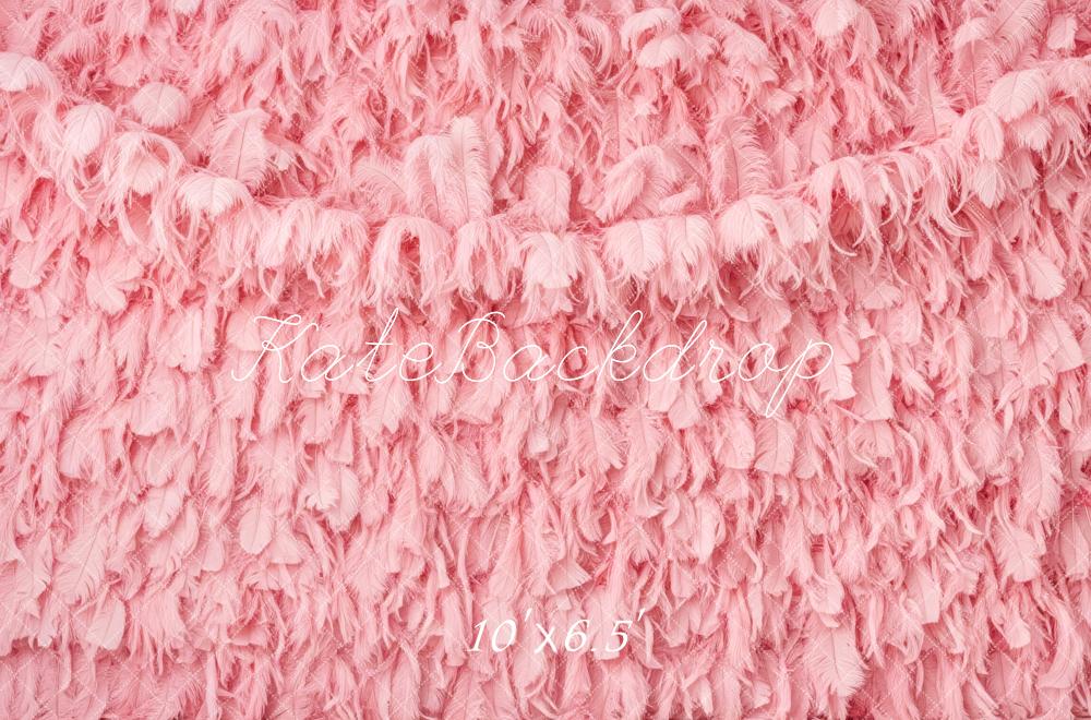 Kate Pink Feather Layers Texture Backdrop Designed by Patty Roberts