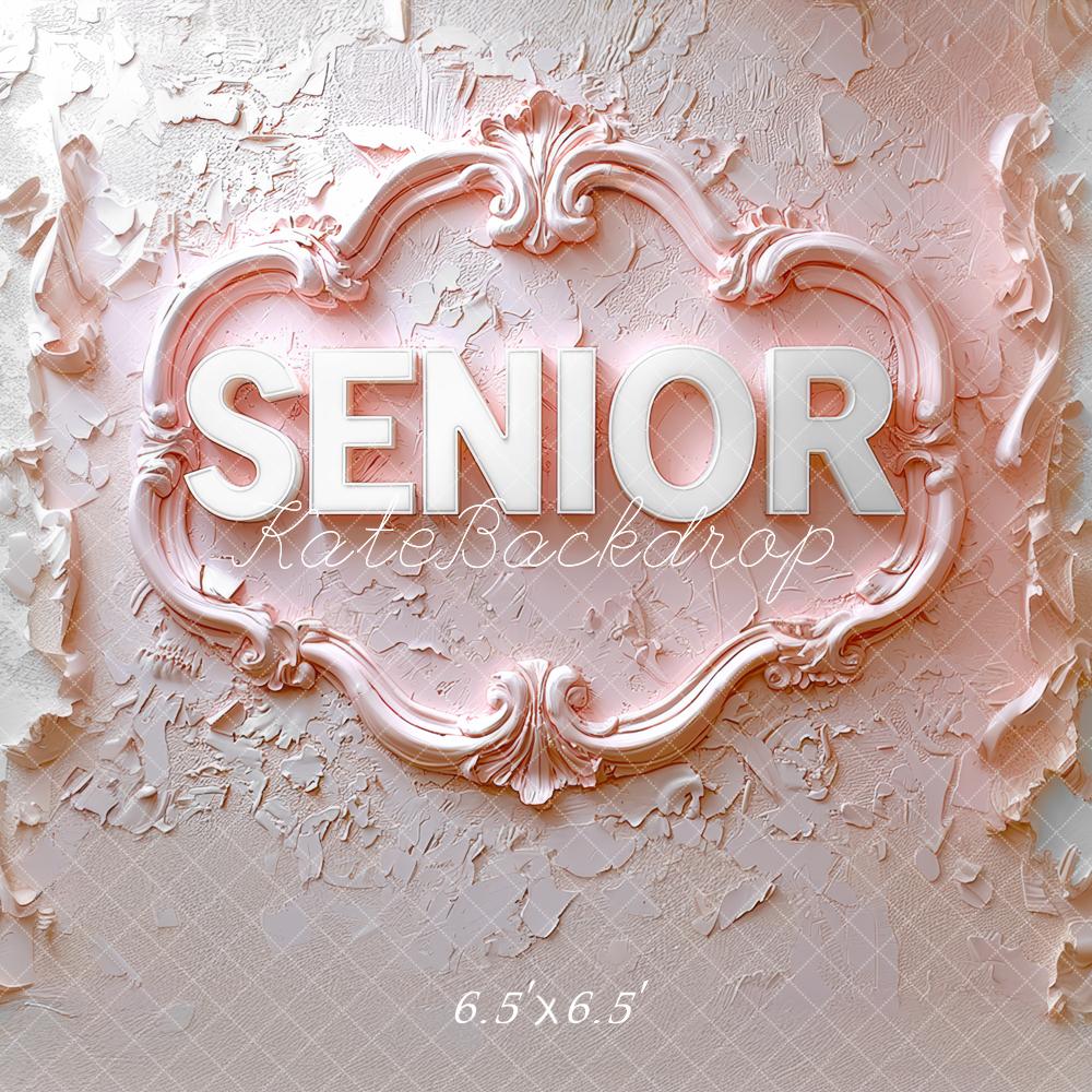 Kate Senior Pink Texture Backdrop Designed by Mini MakeBelieve