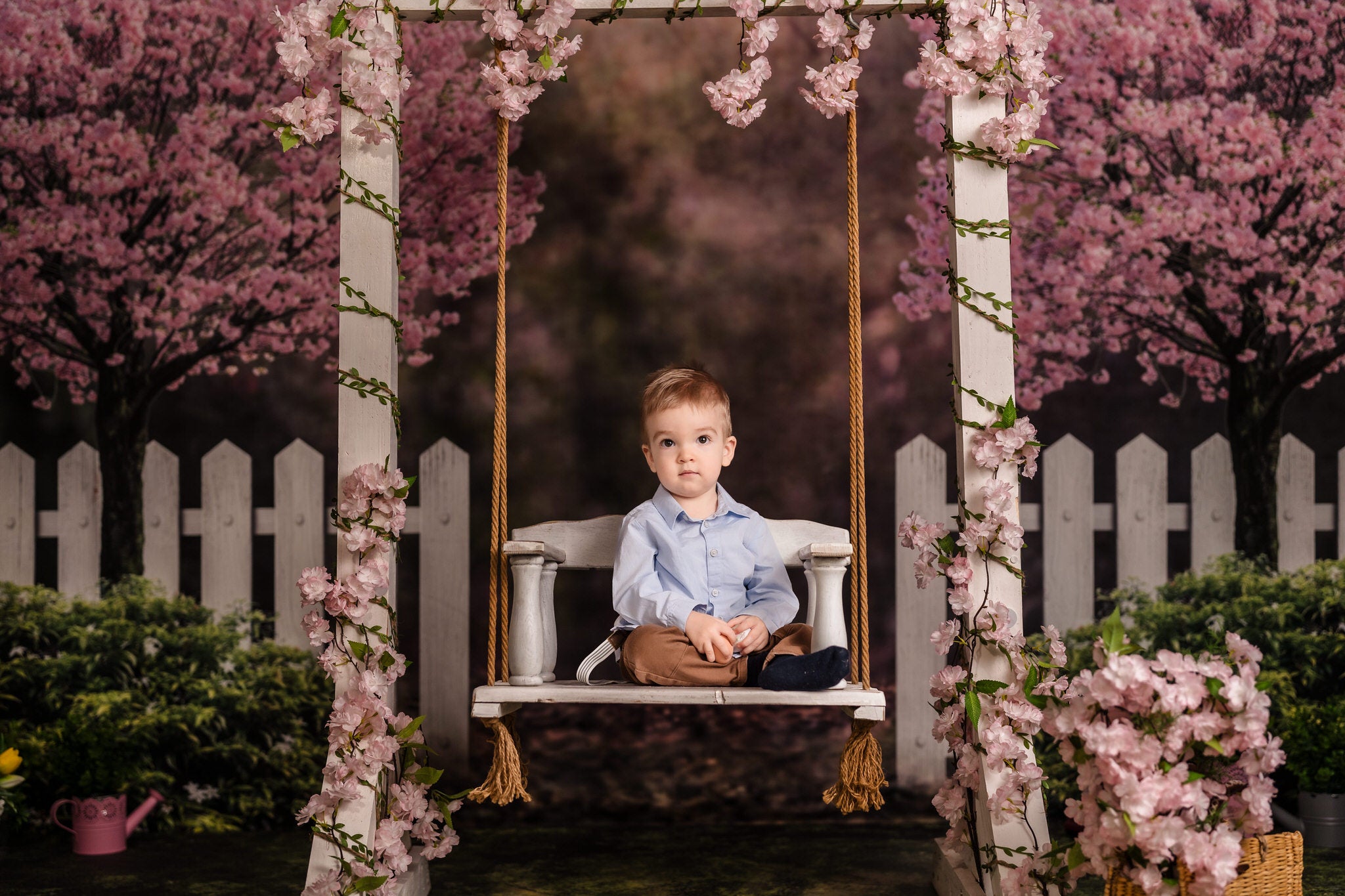 Kate Spring Garden Cherry Blossoms Backdrop for Photography - Kate Backdrop AU